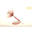 Wordens Rooster Tail In-Line Spinner, 2 1/2in, 1/6 oz Treble Hook, Flash Red, 210-FRED