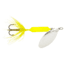 Wordens Rooster Tail In-Line Spinner, 2 1/2in, 1/6 oz Treble Hook, Fluorescent Chartreuse, 210-FLC