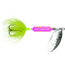 Wordens Rooster Tail In-Line Spinner, 2 1/2in, 1/6 oz Treble Hook, Glitter Pink Chartreuse Tiger, 210-GPCT