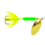 Wordens Rooster Tail In-Line Spinner, 2 1/2in, 1/6 oz Treble Hook, Lime Chartreuse, 210-LICH