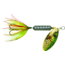 Wordens Rooster Tail In-Line Spinner, 2 1/2in, 1/6 oz Treble Hook, Tinsel Green, 210-TGRN