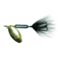 Wordens Rooster Tail In-Line Spinner, 2 1/4in, 1/8 oz, Treble Hook, Black Brass Blade, 0148-0140