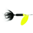 Wordens Rooster Tail In-Line Spinner, 2 1/4in, 1/8 oz Treble Hook, Black Chartreuse, 208-BLC