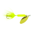 Wordens Rooster Tail In-Line Spinner, 2 1/4in, 1/8 oz Treble Hook, Glitter Chartreuse, 208-GCHR