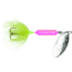 Wordens Rooster Tail In-Line Spinner, 2 1/4in, 1/8 oz Treble Hook, Glitter Pink Chartreuse Tiger, 208-GPCT