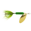 Wordens Rooster Tail In-Line Spinner, 2 1/4in, 1/8 oz Treble Hook, Metallic Green, 208-MGRN