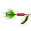Wordens Rooster Tail In-Line Spinner, 2 1/4in, 1/8 oz Treble Hook, Rainbow Green, 208-RBOG