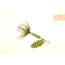 Wordens Rooster Tail In-Line Spinner, 2 3/4in, 1/4 oz Treble Hook, Chartreuse Black Tiger, 212-CBT