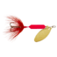 Wordens Rooster Tail In-Line Spinner, 2 3/4in, 1/4 oz Treble Hook, Fl Red, 212-FLR
