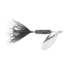 Wordens Rooster Tail In-Line Spinner, 2 3/4in, 1/4 oz, Treble Hook, Silver Shad, 212-SS