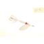 Wordens Rooster Tail In-Line Spinner, 2 3/4in, 1/4 oz Treble Hook, White Red, 212-WHR
