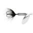 Wordens Rooster Tail In-Line Spinner, 2in, 1/16 oz, Treble Hook Black Silver Blade, 0148-0027