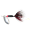 Wordens Rooster Tail In-Line Spinner, 2in, 1/16 oz Treble Hook, Black Widow, 206-BWID