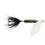 Wordens Rooster Tail In-Line Spinner, 2in, 1/16 oz Treble Hook, Flash Black, 206-FBL