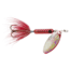 Wordens Rooster Tail In-Line Spinner, 2in, 1/16 oz Treble Hook, Fluorescent Red, 206-FRED