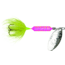 Wordens Rooster Tail In-Line Spinner, 2in, 1/16 oz Treble Hook, Glitter Pink Chartreuse Tiger, 206-GPCT