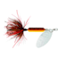 Wordens Rooster Tail In-Line Spinner, 2in, 1/16 oz Treble Hook, Hammered Silver Brown Trout, 206-HSBRTR