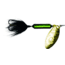 Wordens Rooster Tail In-Line Spinner, 2in, 1/16 oz Treble Hook, Metallic Green Black, 206-MGRB