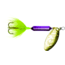 Wordens Rooster Tail In-Line Spinner, 2in, 1/16 oz Treble Hook, Metallic Purple, 206-MPUR