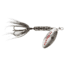 Wordens Rooster Tail In-Line Spinner, 2in, 1/16 oz Treble Hook, Metallic Silver Black, 206-MSBL