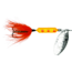 Wordens Rooster Tail In-Line Spinner, 2in, 1/16 oz Treble Hook, Orange Clown, 206-ORCL