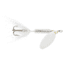 Wordens Rooster Tail In-Line Spinner, 2in, 1/16 oz Treble Hook, Shimmer Silver, 206-SMS