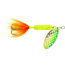 Wordens Rooster Tail In-Line Spinner, 2in, 1/16 oz Treble Hook, Strobe Chartreuse, 206-SCHR