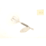 Wordens Rooster Tail In-Line Spinner, 2in, 1/16 oz, Treble Hook White, 206-WH