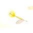 Wordens Rooster Tail In-Line Spinner, 2in, 1/16 oz, Treble Hook Yellow, 206-YL