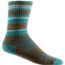 Wrightsock Adventure Crew Hiking Socks, Brown/Teal Stripe, Large, 6563.2601