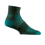 Wrightsock Double Layer CoolMesh II Quarter Sock, Ash/Turquoise, Large, 8053.3201