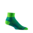 Wrightsock Double Layer CoolMesh II Quarter Sock, Blue/Green, Large, 8053.2201