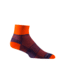 Wrightsock Double Layer CoolMesh II Quarter Sock, Royal/Orange, Small, 8051.4501