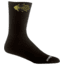 Wrightsock Escape Crew Socks, Black/Camino Logo, Extra Large, 9564.0315