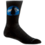 Wrightsock Escape Crew Socks, Black/PCT Logo, Large, 9563.0318