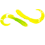 X Zone 4in Grub, Green/Yellow, 2713
