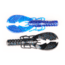 X Zone 4in Muscle Back Craw Black Blue Lam, 10912