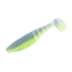 Yamamoto Baits Paddle Tail Zako Soft Bait, 5, 4in, Electric Blue-Chartreuse, YAM-134P-05-9007