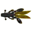 Yamamoto Baits Flappin Hog Creature Bait, 3.75in, 7pk, Green Pumpkin with Large Red, FH-07-318