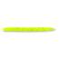 Yamamoto Baits Senko 5in Worm, 10 Pack, Chartreuse/Large Black Flake, YAM-9-10-156