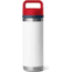 Yeti Rambler 18 oz Bottle Chug, White/Navy/Rescue Red, 18 oz, 21071505907