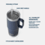 Yeti Rambler 25 oz Straw Mug, Rescue Red, 21071501894