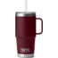 Yeti Rambler 25 oz Straw Mug, Wild Vine Red, 21071503249