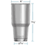 Yeti Rambler Tumbler, 30 oz, Ice Pink, 21070070057