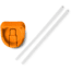 Yeti Rambler Bottle Straw Cap, King Crab Orange, 21071502549