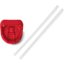 Yeti Rambler Bottle Straw Cap, Rescue Red, 21071502535