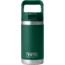 Yeti Rambler Jr 12 oz Kids Water Bottle w/Straw Cap, Black Forest Green, 21071504905