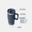 Yeti Rambler 20 oz Travel Mug w/Straw Cap
