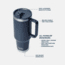 Yeti Rambler 40 oz Travel Straw Mug