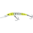Yo-Zuri Crystal Minnow Deep Diver Walleye Trolling Bait 3/8oz 3-1/2in 7ft #6 Hooks, Chartreuse Tiger, R1205CLT